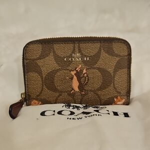 Coach Party Animal Coin Card Case With Dustbag.